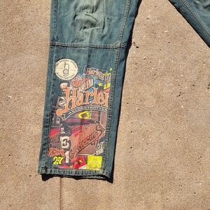 Vintage Fubu Y2K Harlem Globetrotters Baggy Jeans Size 36x34